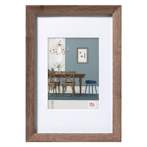Walther Fiorito nussbaum 30x40 Holz inkl. Passepartout EF040N