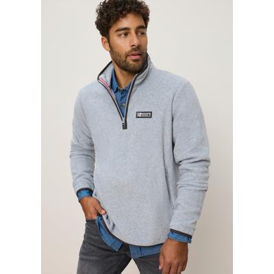 Fleecepullover MAN'S WORLD, Herren, Gr. S, grau, Obermaterial: 100% Polyester, unifarben, eingefasste Kante, Sweatshirts Fleecepullover, Leicht, weich und komfortabel. Für Outdoor, Freizeit und Zuhause