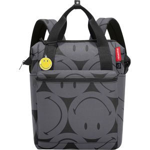 Reisenthel Rucksack Allrounder R, 39 cm, mit Laptopfach, smiley grey, Polyester, wasserabweisend 12 L