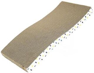 Inspired Living Wide Corrugated Cardboard Cat Scratcher Lounge Bed d