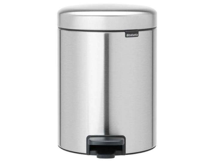 Brabantia Treteimer, Silberfarben, Kunststoff, 5 l, 20.5x29.1x27.2 cm, Haushalt & Reinigung, Reinigung, Mülleimer & Abfallsammler