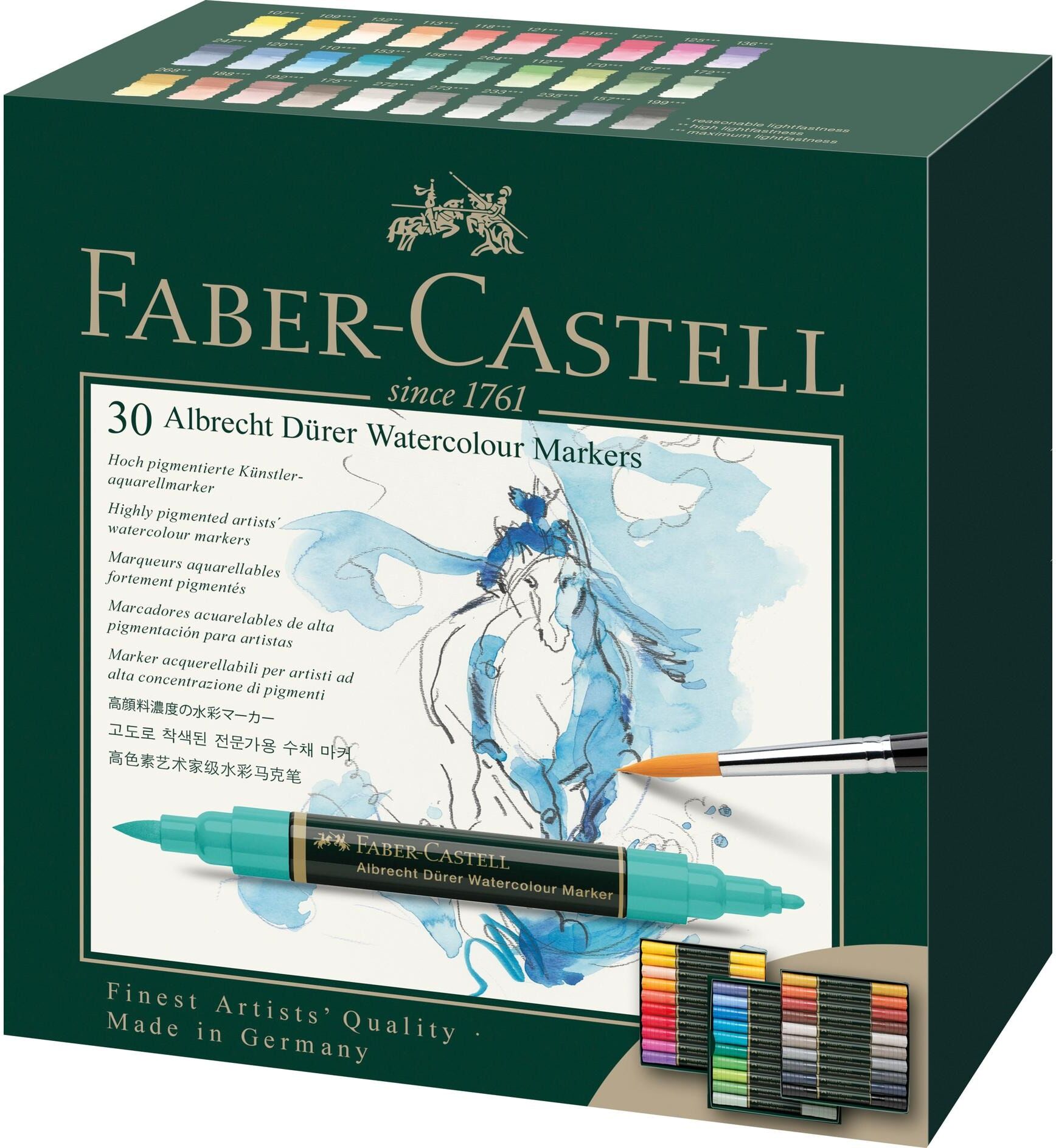 Aquarellstifte FABER-CASTELL "Albrec", bunt, Stifte, Aquarellstifte bunt Einheitsgröße