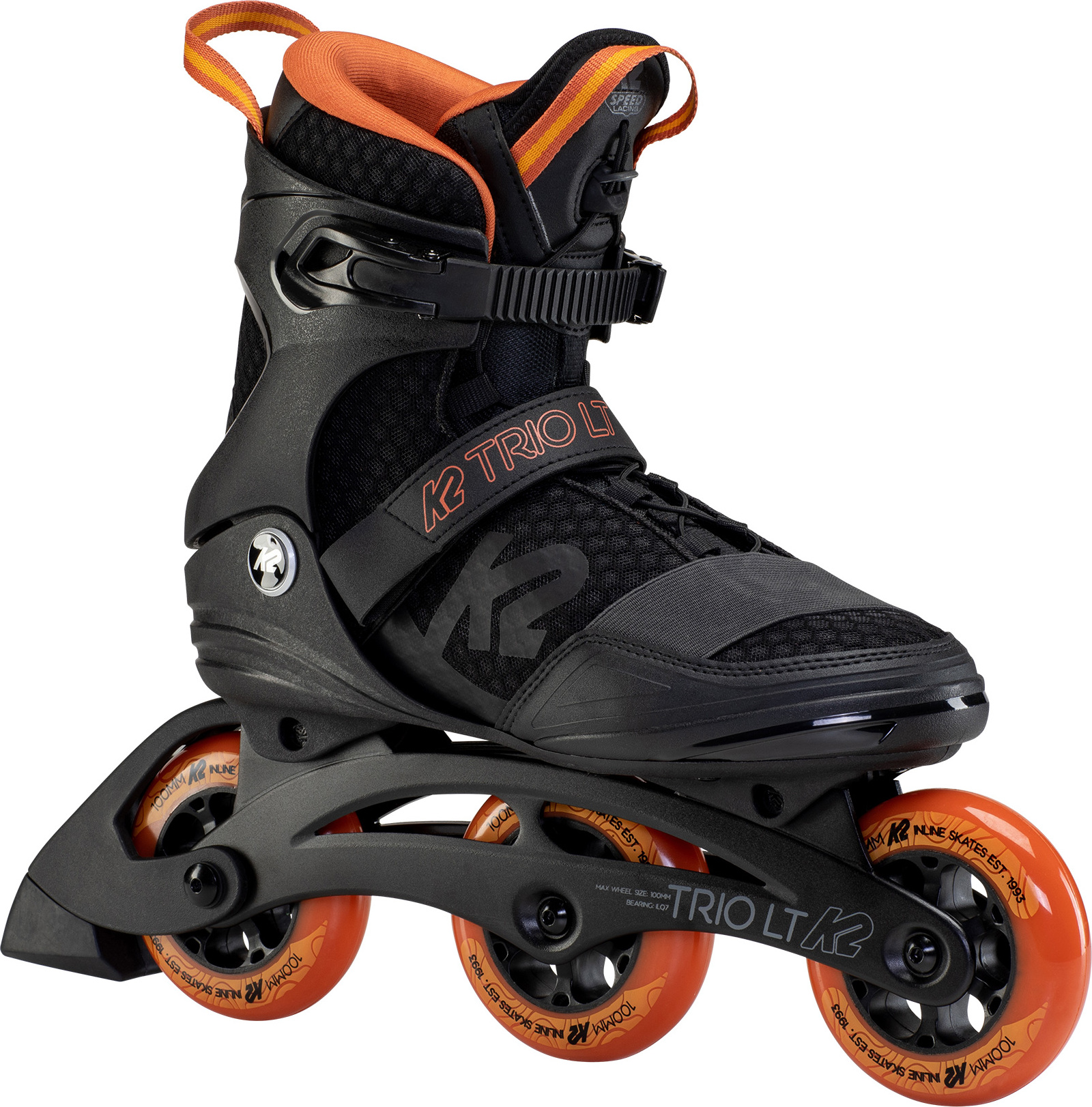 K2 Skates TRIO LT 100 Inline Skates Unisex schwarz - orange Größe EU: 48