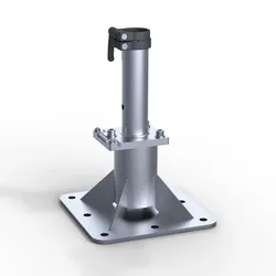 May Filius Ankerplatte zum Aufdübeln mit Stellscharnier und Ankerhülsen-Oberteil DMZ150