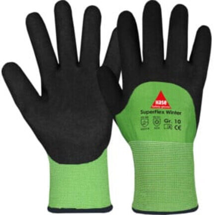 SUPERFLEX WINTER Gants de montage en polyester/nitrile Réf. 11 Hase (508620-11)