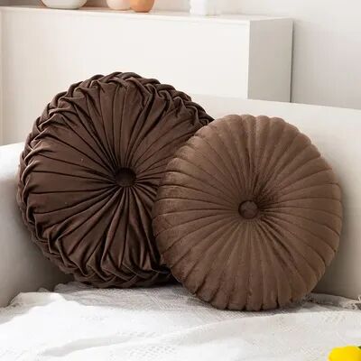 Lush Living Finds Round Pumpkin Pillow Pink Cushion Living Room Sofa Decorative Wheel Futon coffee