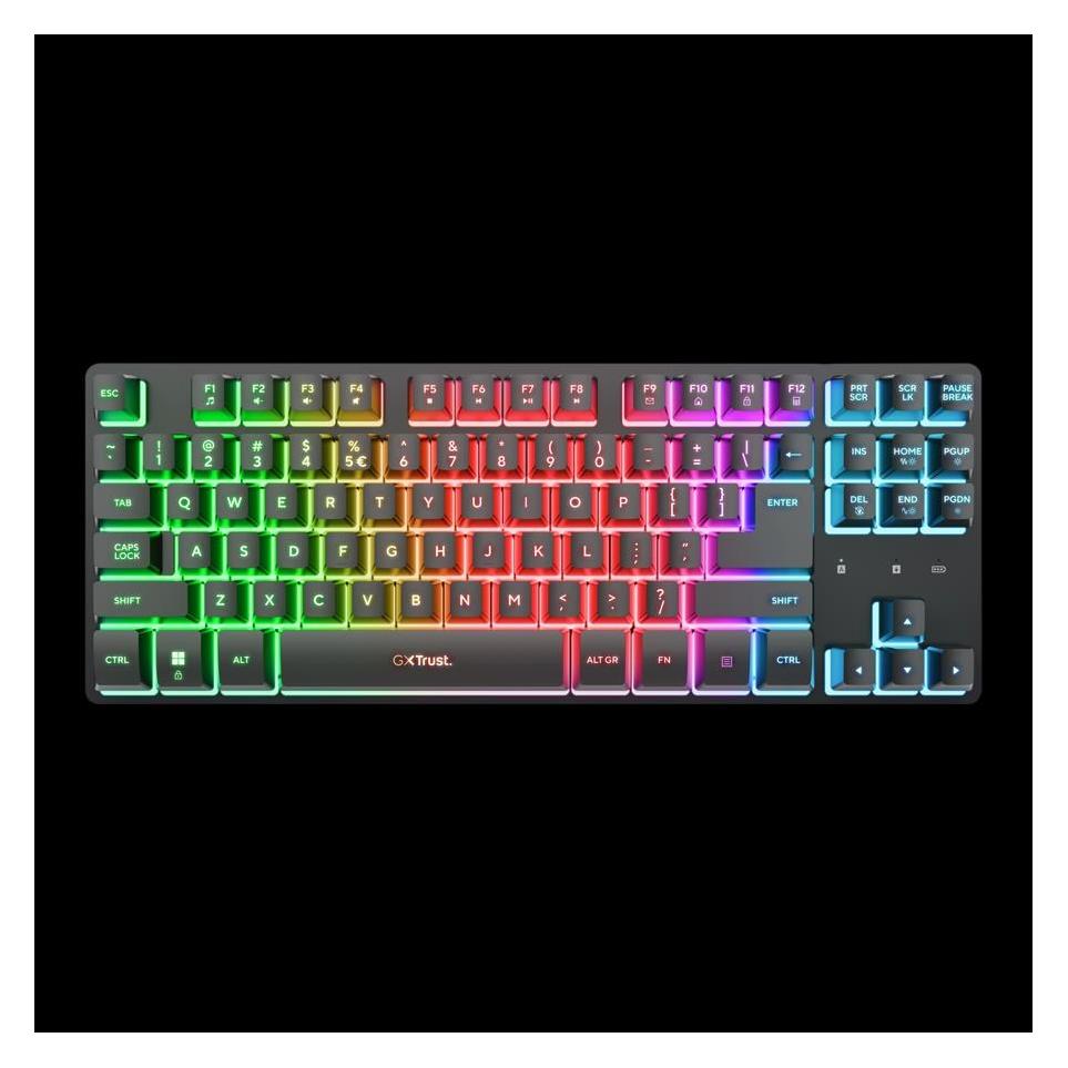Trust Gxt831 Thado Tkl Wrls Kb Blk Us (US, Kabelgebunden, Kabellos) (26169)