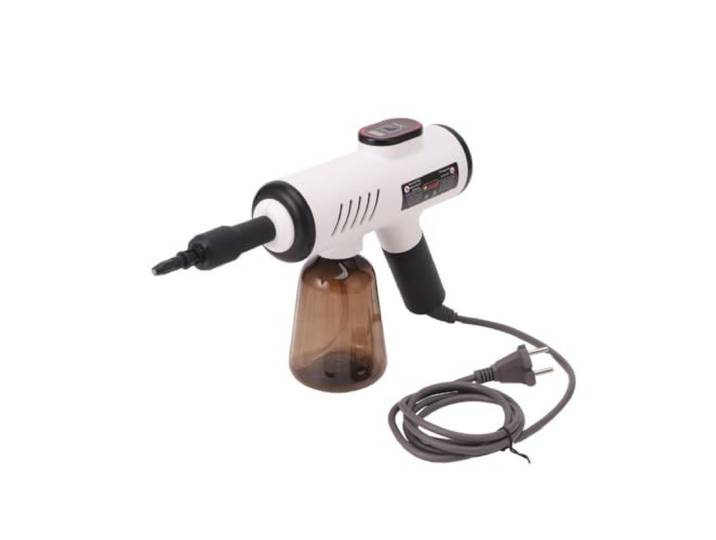 Handdampfreiniger, 1050 W Druckdampfreiniger für Zuhause, 400 ml Tank ABS + PP Gehäuse, 1050 W Schnelle Aufheizung, 3 bar Druck, Chemiefrei, für Küche, Bad, Fliesen und Sofa(White)