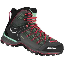 Salewa Mtn Trainer Lite Mid GTX - Wanderschuh - Damen - Green/Black/Red - 6 UK