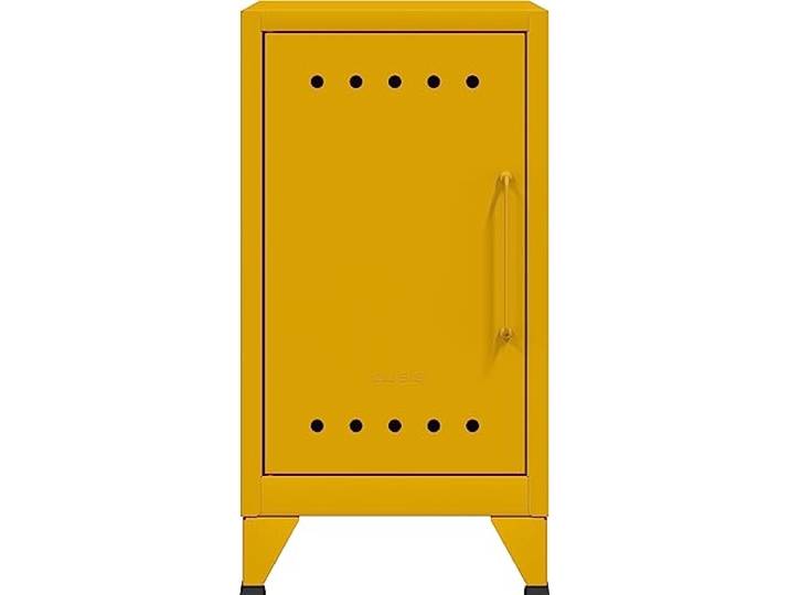 Bisley Fern Mini Ablageschrank aus Metall Beistellschrank im Retro-Instustrial Design in Sunflower