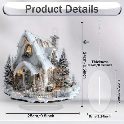 Useful Little Things Bohemian 2D Christmas Gift Ornament Festive Desktop Decoration & Multifunctional Room Accent b
