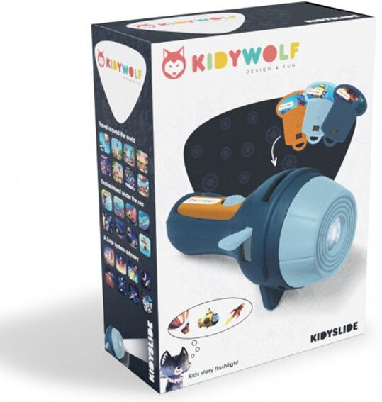 Lampe projecteur à histoires Kidyslide bleu - Kidywolf
