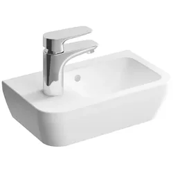 VitrA 7090B403-0028 Hahnloch+Ablage li. Überlauf Weiß HG VC