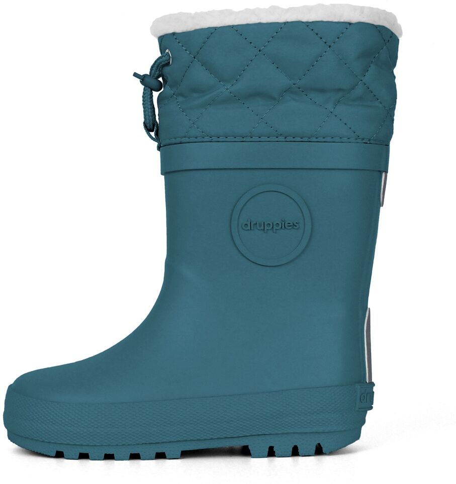 Winterstiefel DRUPPIES "WinterStiefel" Gr. 21, blau (petrol), 21, Obermaterial: 100% Naturkautschuk NaRubber., Schuhe, Winterstiefel