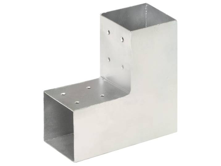 vidaXL Pfostenverbinder L-Form Verzinktes Metall 81 x 81 mm
