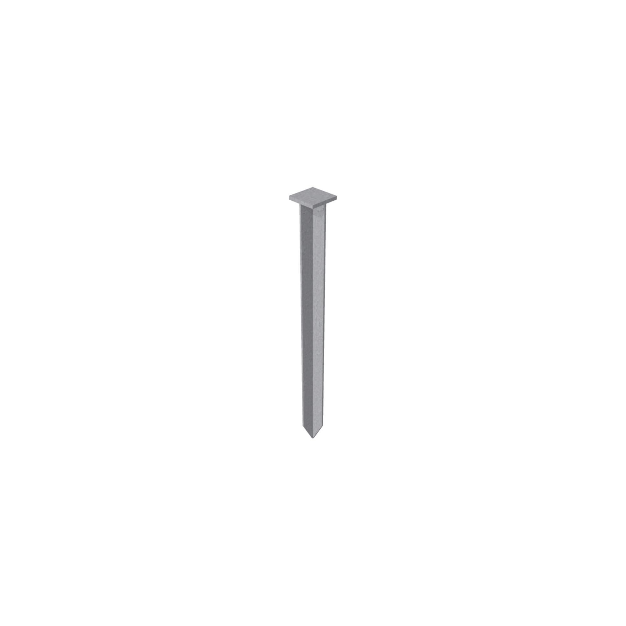 Schake Erdnagel, 25 mm x 25 mm mit angeschweißtem Kopf zum Einschlagen, 450 mm lang (30W80)