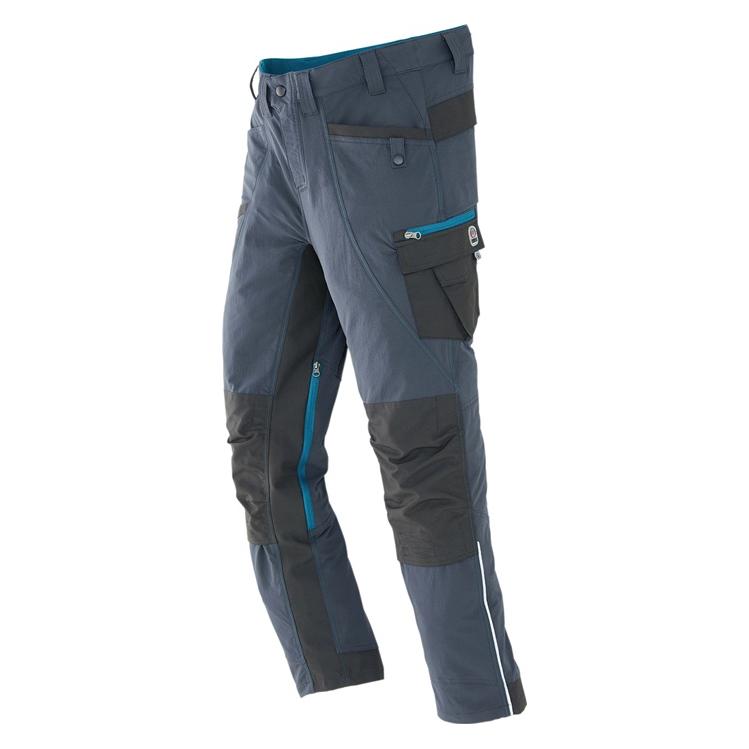 Terrax Arbeitshose Workwear Gr.52 anthrazit/petrol (52) (20589-6438-52)