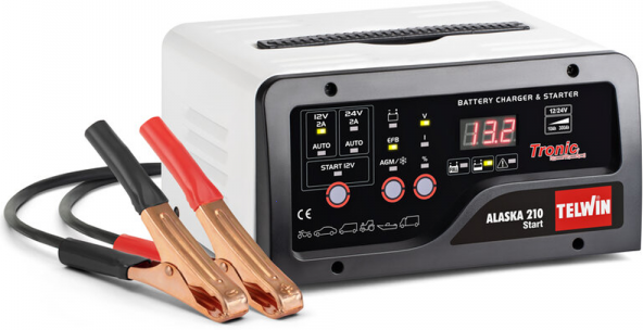 Telwin Alaska 210 Start - Ladegerät, Starter und Ladeerhaltungsgerät - Bleibatterien 12/24V