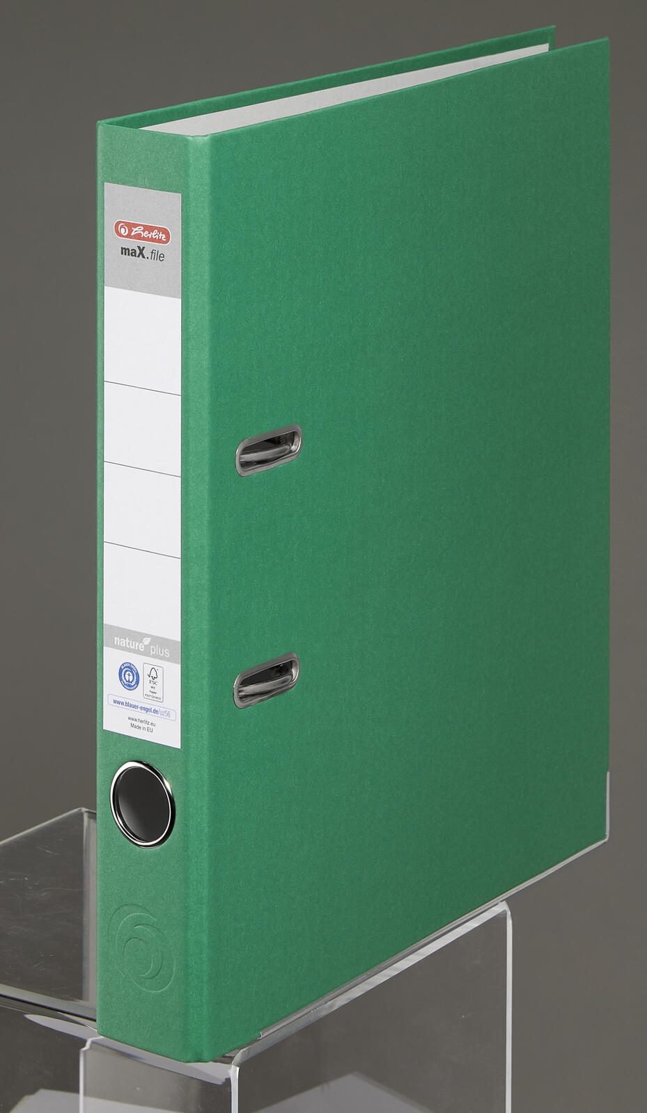 herlitz Ordner Rückenbreite 5 cm DIN A4 Karton grün 300002753