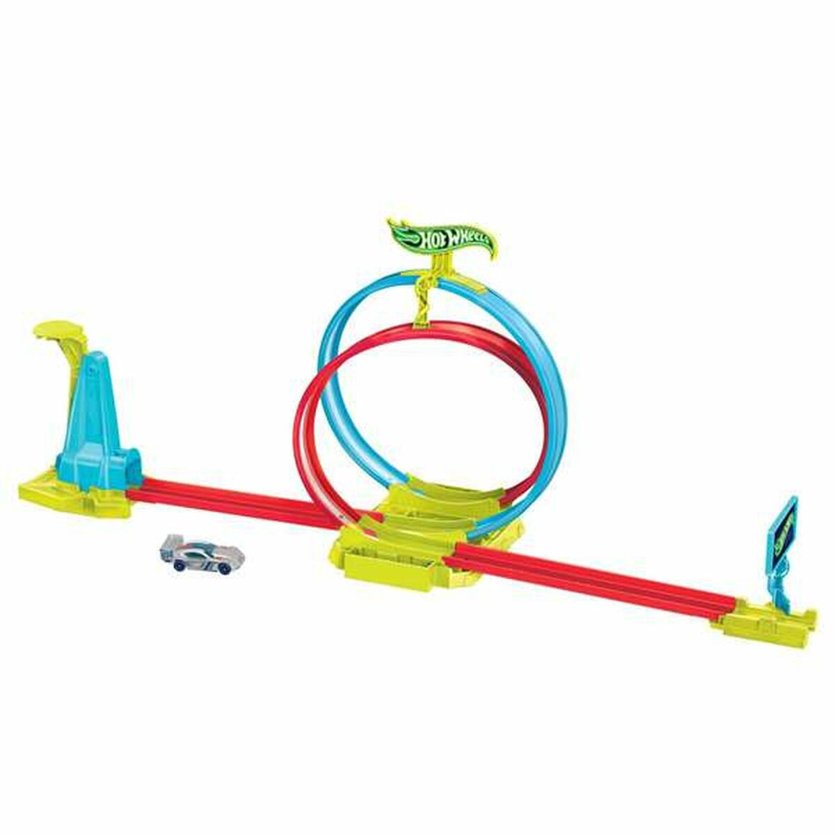 Hot Wheels Action HPC05 set met voertuig en baan, meerkleurig
