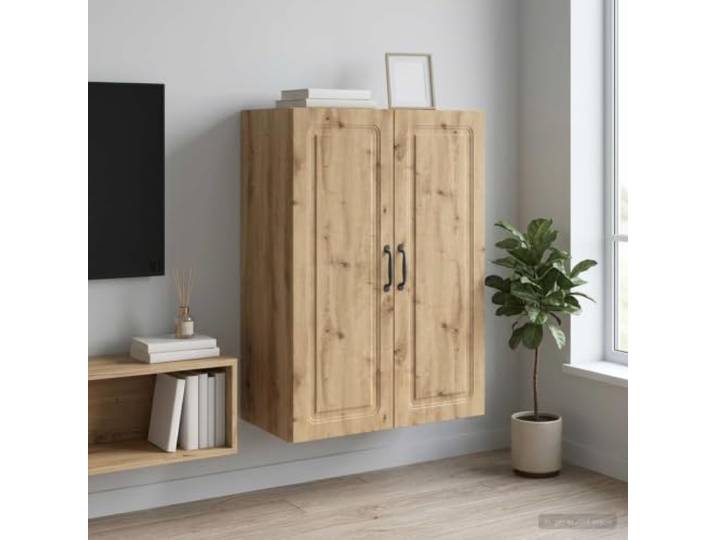 VIHHQGC Wandschrank aus Holzwerkstoff Artisan-Eiche 66 x 34,5 x 90 cm Modernes minimalistisches Design, verstellbare Regale, robuste Holzwerkstoff-Konstruktion, vielseitig für Wohnen und Büro,