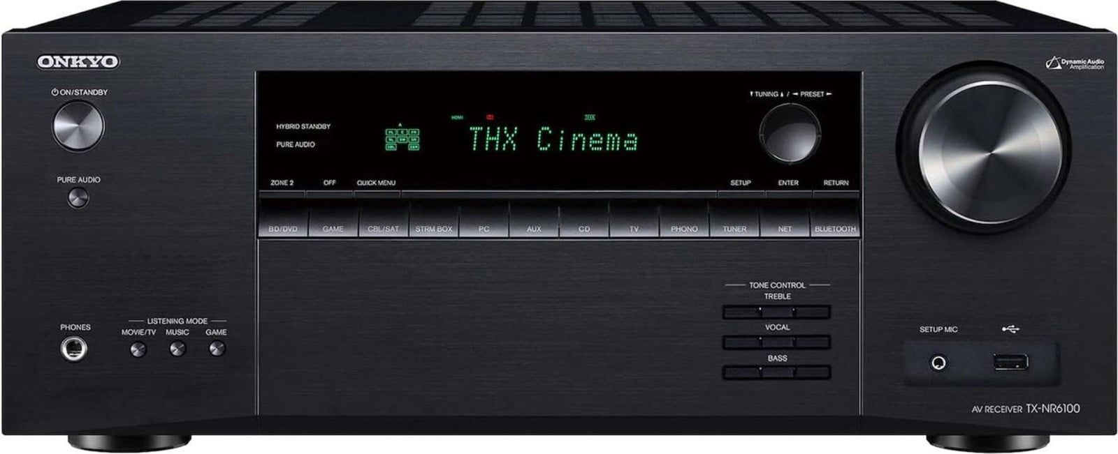 Onkyo TX-NR6100M2 7.1.4 AV-netwerkreceiver met Wi-Fi, Bluetooth en HDMI - Zwart