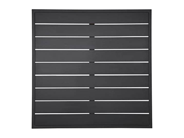 Bolero - FW599 Tischplatte, Aluminium, quadratisch, 700 mm, schwarz