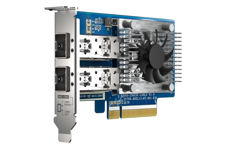 QNAP QXG-25G2SF-CX6 Erweiterungskarte für High-Speed 25GbE Netzwerke