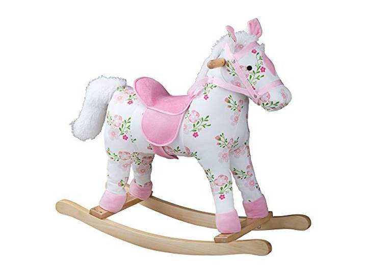 Bigjigs Toys Geblümtes Schaukelpferd
