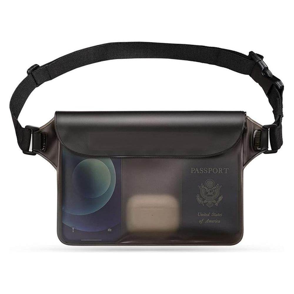Techsuit - Waterproof Pouch - Universal Silicone Big Bag for Accessories - Black (56342876)