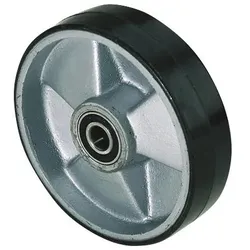Tecwerk, Möbelrollen, Lenkrad Polyurethan Naben-L. 50 mm Rad-B. 50 mm Rad-Ø 194 mm Alu-Guss-Felge f.Gabelhubw. b.Baujah...