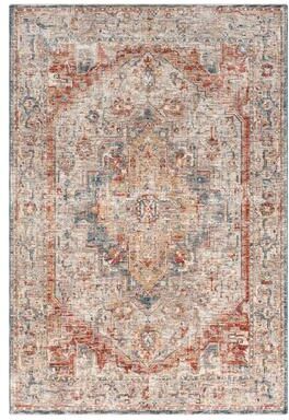 Terra by Obeetee Hampton Medallion Beige Rug