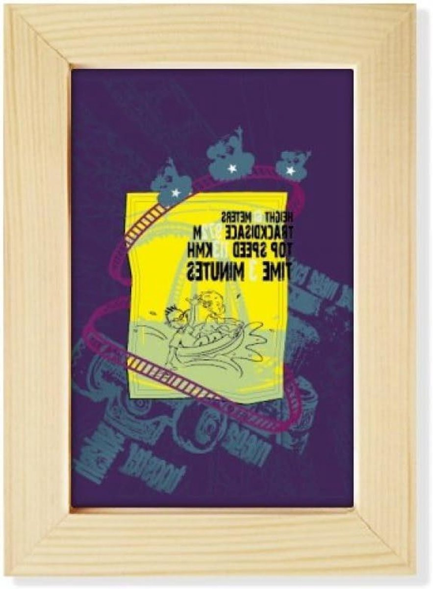 Houten Fotolijst Multicolor voor Muurdecoratie 5x7 Inch