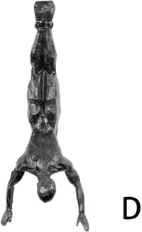 Inspire Curations Modern Climbing Man Wall Sculpture Minimalist Resin Athlete Wall Art Decor d