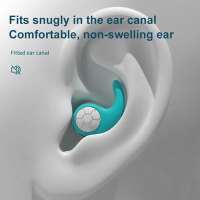 Soft Noise Reduction Sleeping Ear Plugs Waterproof Comfort Design green