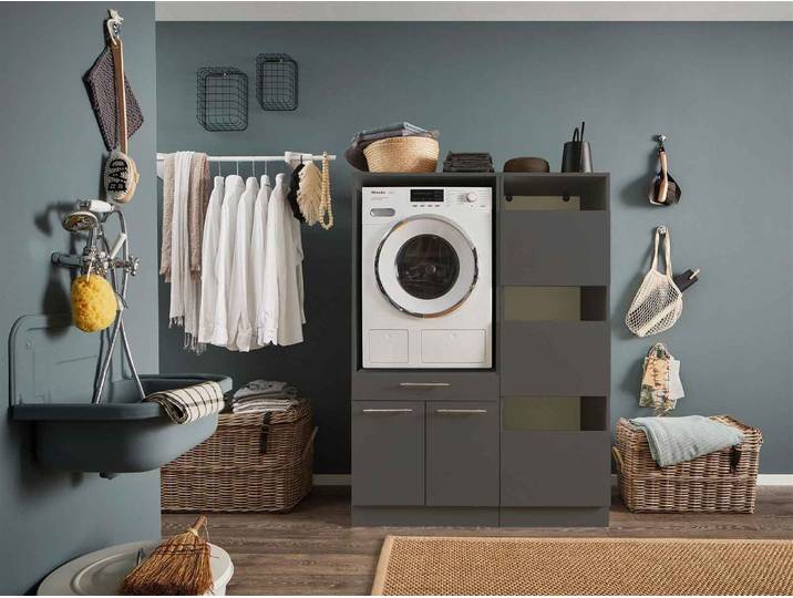 Bega BBK Laundrezzy Badezimmer-Möbelset mit Waschmaschinenumbau