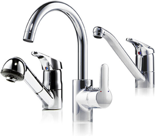 Clage Mitigeur monocommande pour évier EAK pivotant, bec tube 20 cm, chrome, sans pression (1100-04430)