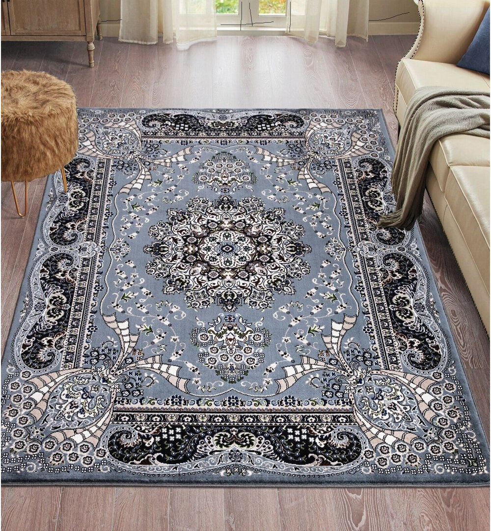 Latitude Vive Bendross Area Rug Gray Runner 60 x 220cm
