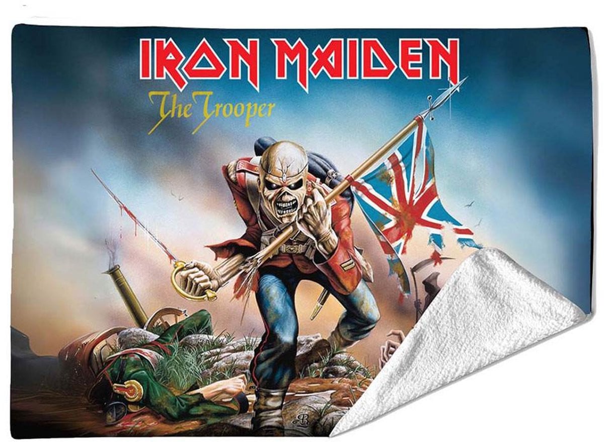Rocksax Iron Maiden Trooper Plaid Tweepersoons Plaid Multicolours B/D: 152 x 203 cm