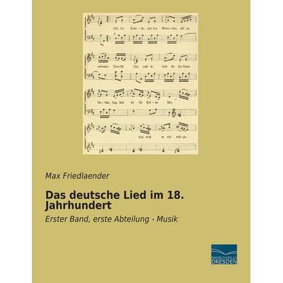 Das deutsche Lied im 18. Jahrhundert -