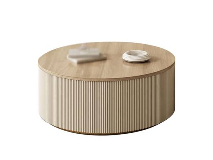 ksjdieunf Couchtisch Nordic Einfache Runde Kaffee Tisch Wohnzimmer Dekorative Platz Büro Licht Luxus Tische for Wohnzimmer(A)