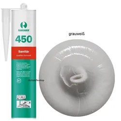 Ramsauer 450 Sanitär grauweiß 1K Silikon Dichtstoff 310ml Kartusche