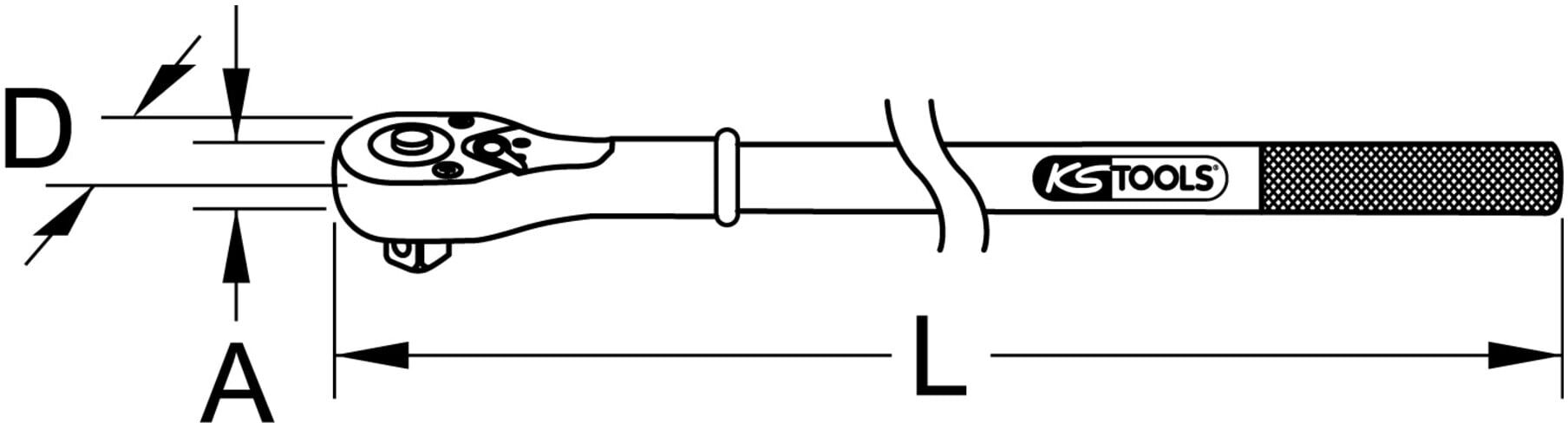 KS Tools 3/4" Umschaltknarre, 24 Zahn (911.3410)