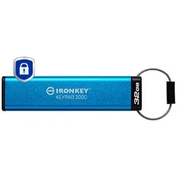 Kingston Technology IronKey 32GB USB-C Keypad 200C, FIPS 140-3 Lvl 3 (ausstehend) AES256