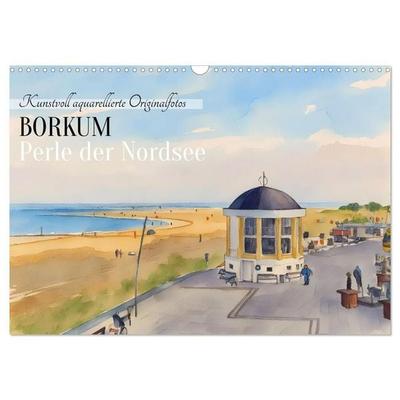 BORKUM Perle der Nordsee (Wandkalender 2027 DIN A3 quer), CALVENDO Monatskalender