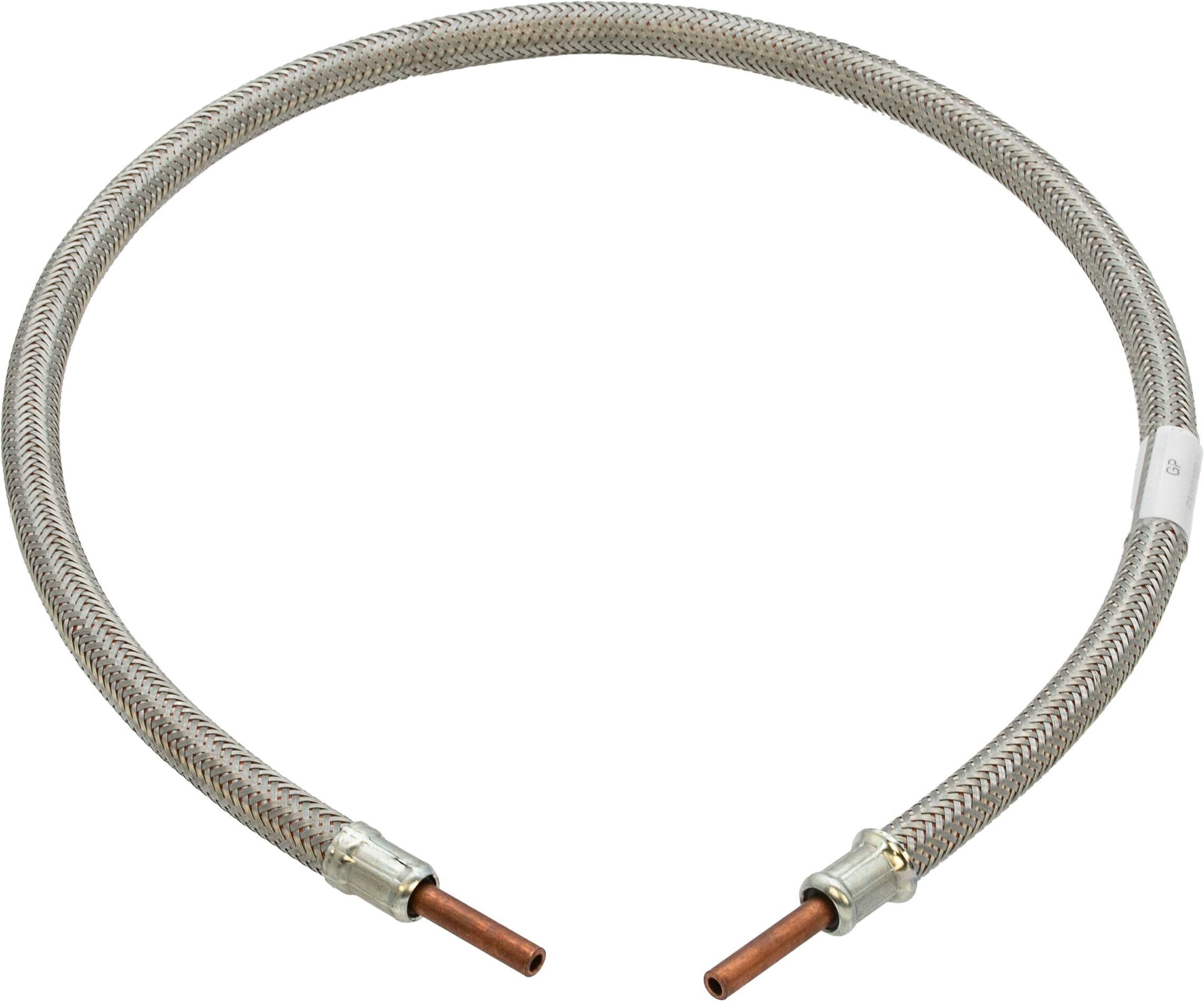 Hamilton Gas Products Ltd LPG High Pressure Galv. Braided Gas Hose - 8mm Copper Standpipe x 1M