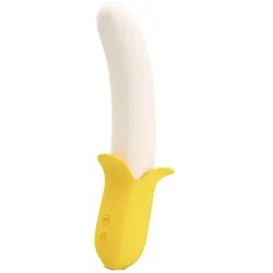 Pretty Love, Vibrator, Banana Geek Super Power 7 Vibrationseinstellungen Up&Down Silikon Schwarz