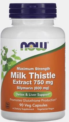 NOW MILK THISTLE EXTRACT 750mg MAXIMUM STRENGTH 90 CAP