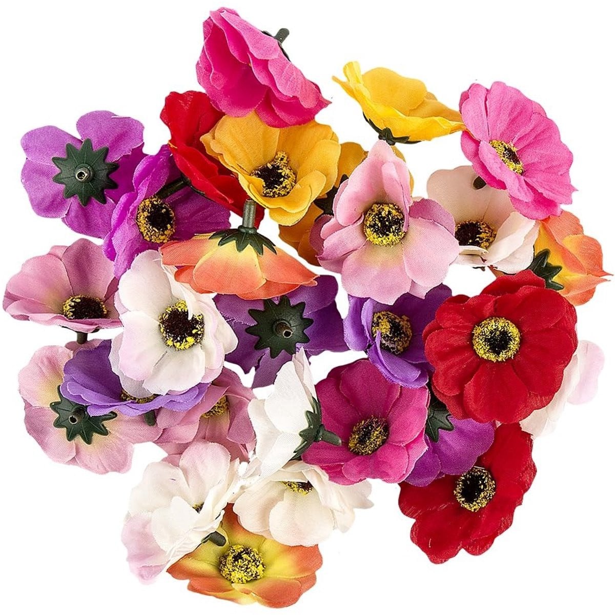 Solidchoice - Decoratieve Kunstbloemen Set van 27 Stuks in Diverse Kleuren