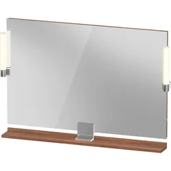 Duravit Sivida Spiegel, chrom, 1050x36x650mm, Aufsatzleuchte, Sensorschalter, Netzanschluss, SV7423010790000, Farbe: Nussbaum matt